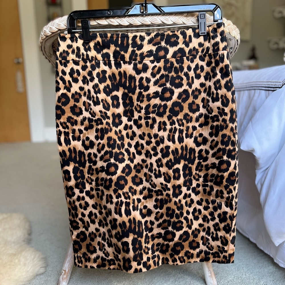 Charter Club cheetah print pencil skirt